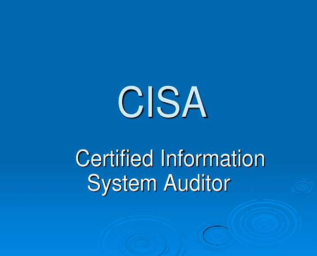 Certified Information Systems Auditor Training Course